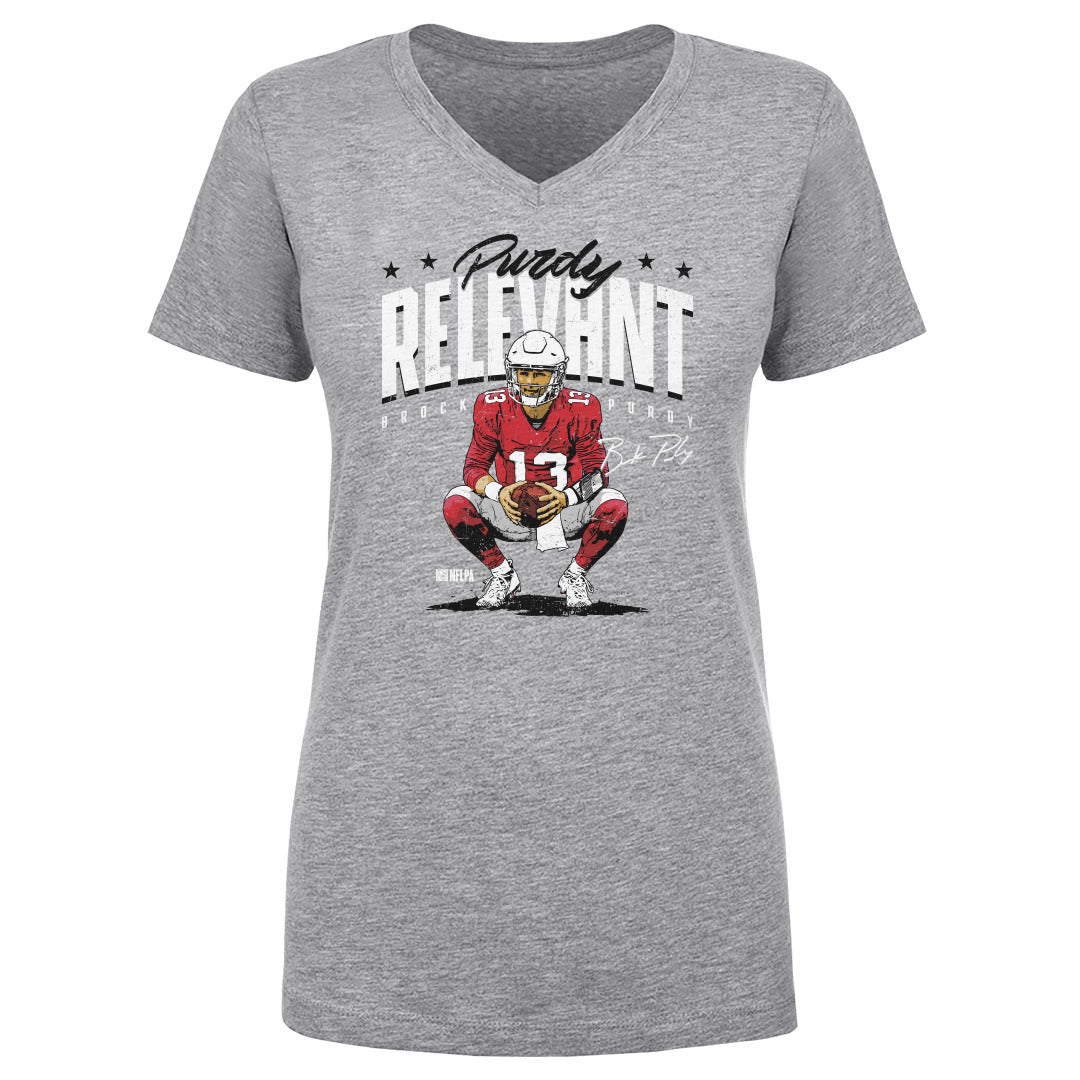 Brock Purdy Women's V-Neck T-Shirt | 500 LEVEL