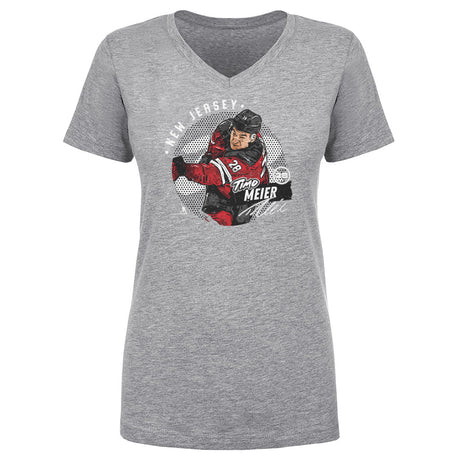 Timo Meier Women's V-Neck T-Shirt | 500 LEVEL