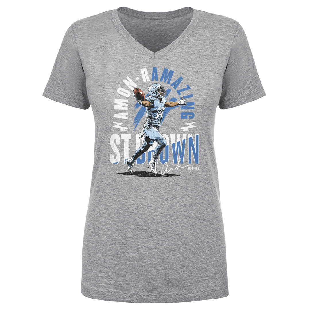Amon-Ra St. Brown Women&#39;s V-Neck T-Shirt | 500 LEVEL