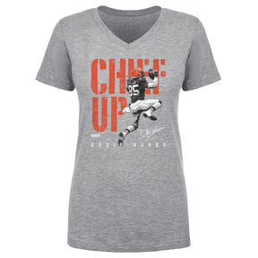 David Njoku Women's V-Neck T-Shirt | 500 LEVEL