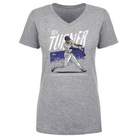 Trea Turner Women's V-Neck T-Shirt | 500 LEVEL