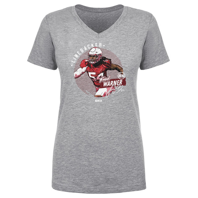 Fred Warner Women's V-Neck T-Shirt | 500 LEVEL