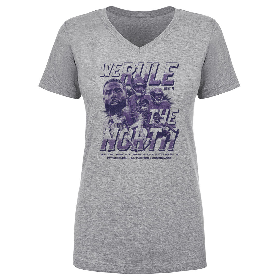 Lamar Jackson Women's V-Neck T-Shirt | 500 LEVEL