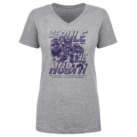 Lamar Jackson Women's V-Neck T-Shirt | 500 LEVEL
