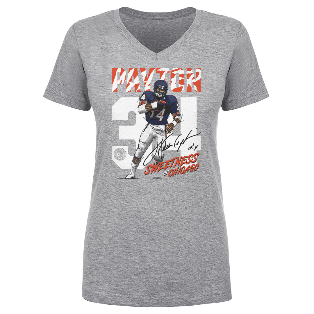 Walter Payton Women's V-Neck T-Shirt | 500 LEVEL