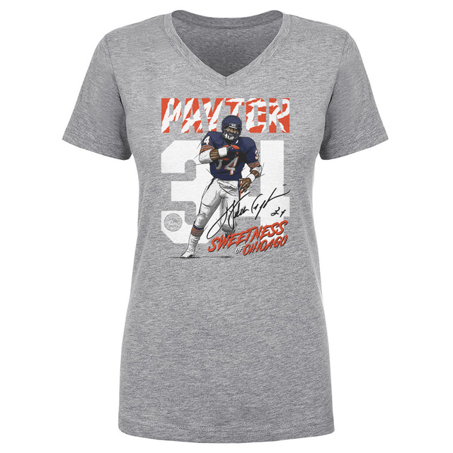 Walter Payton Women's V-Neck T-Shirt | 500 LEVEL