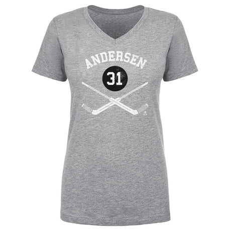 Frederik Andersen Women's V-Neck T-Shirt | 500 LEVEL