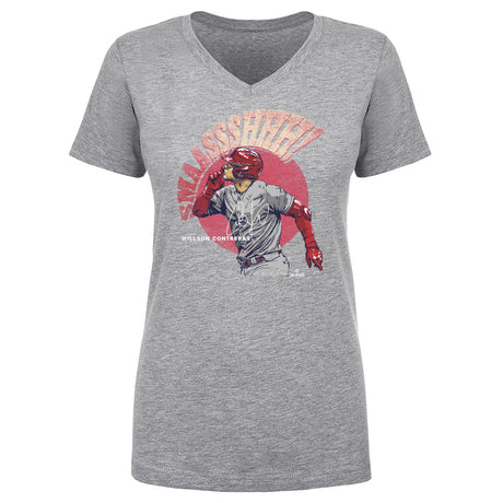 Willson Contreras Women's V-Neck T-Shirt | 500 LEVEL