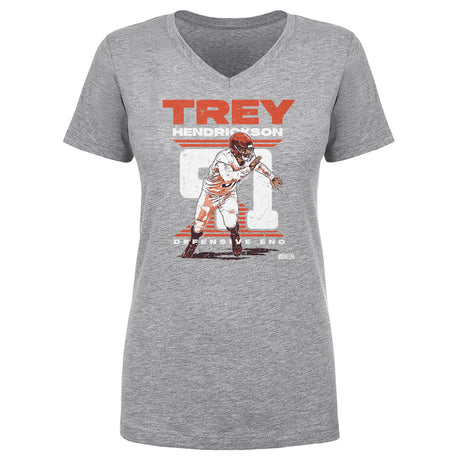 Trey Hendrickson Women's V-Neck T-Shirt | 500 LEVEL