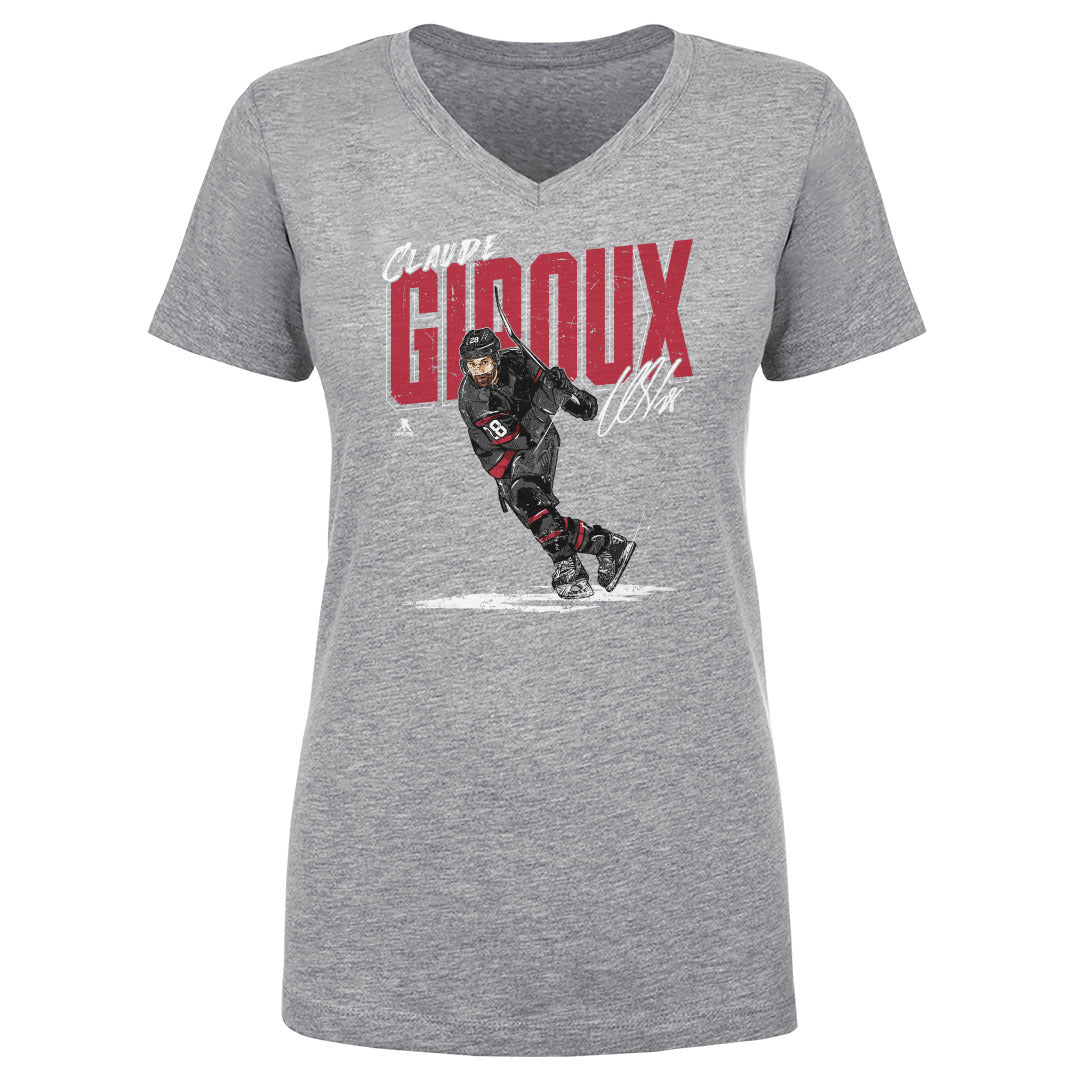Claude Giroux Women's V-Neck T-Shirt | 500 LEVEL