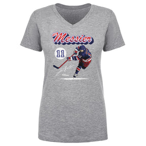Mark Messier Women's V-Neck T-Shirt | 500 LEVEL