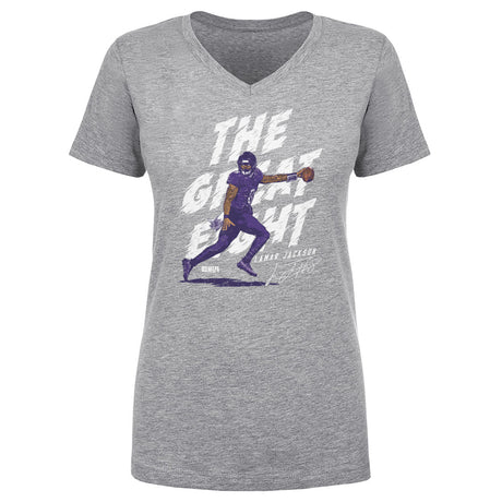 Lamar Jackson Women's V-Neck T-Shirt | 500 LEVEL