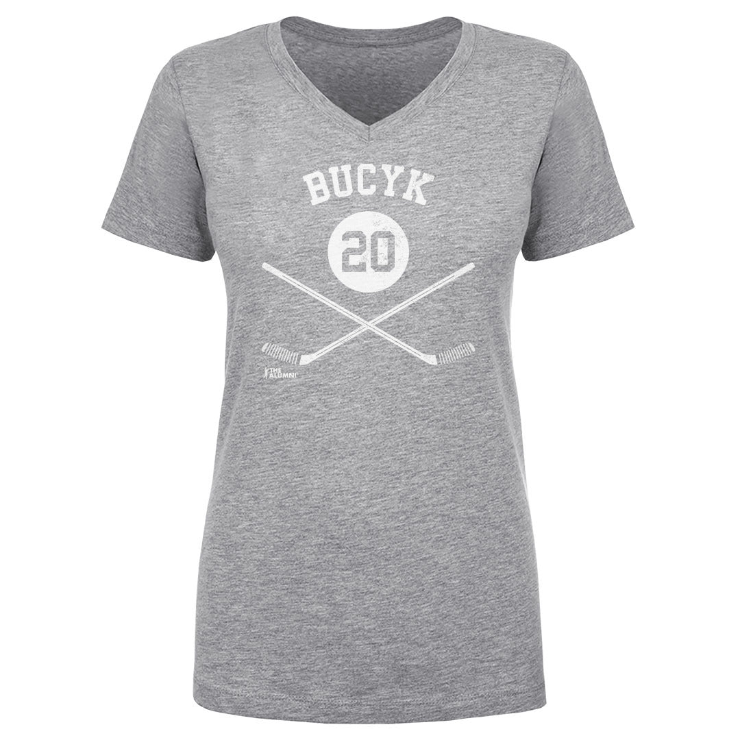 John Bucyk Women's V-Neck T-Shirt | 500 LEVEL