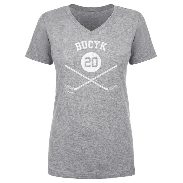 John Bucyk Women's V-Neck T-Shirt | 500 LEVEL