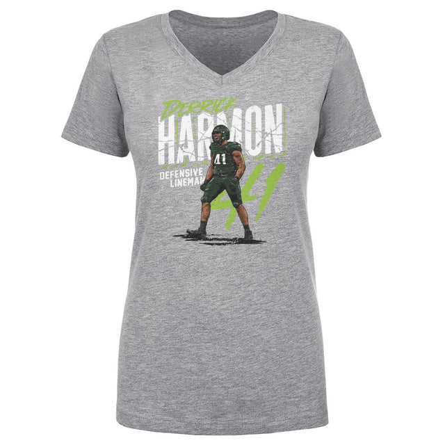 Derrick Harmon Women's V-Neck T-Shirt | 500 LEVEL