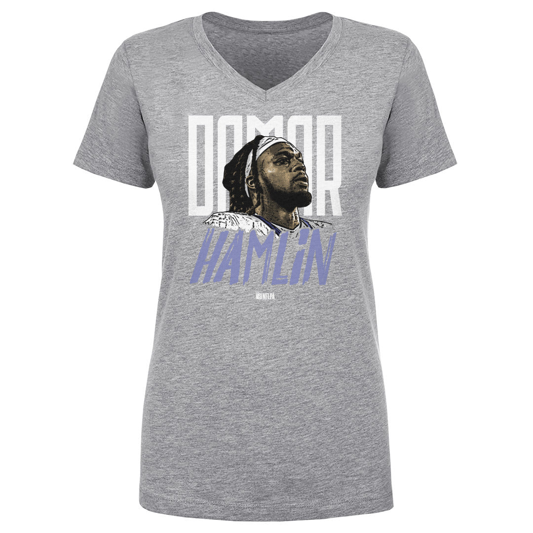 Damar Hamlin Women's V-Neck T-Shirt | 500 LEVEL