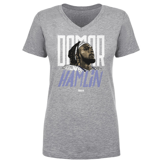 Damar Hamlin Women's V-Neck T-Shirt | 500 LEVEL
