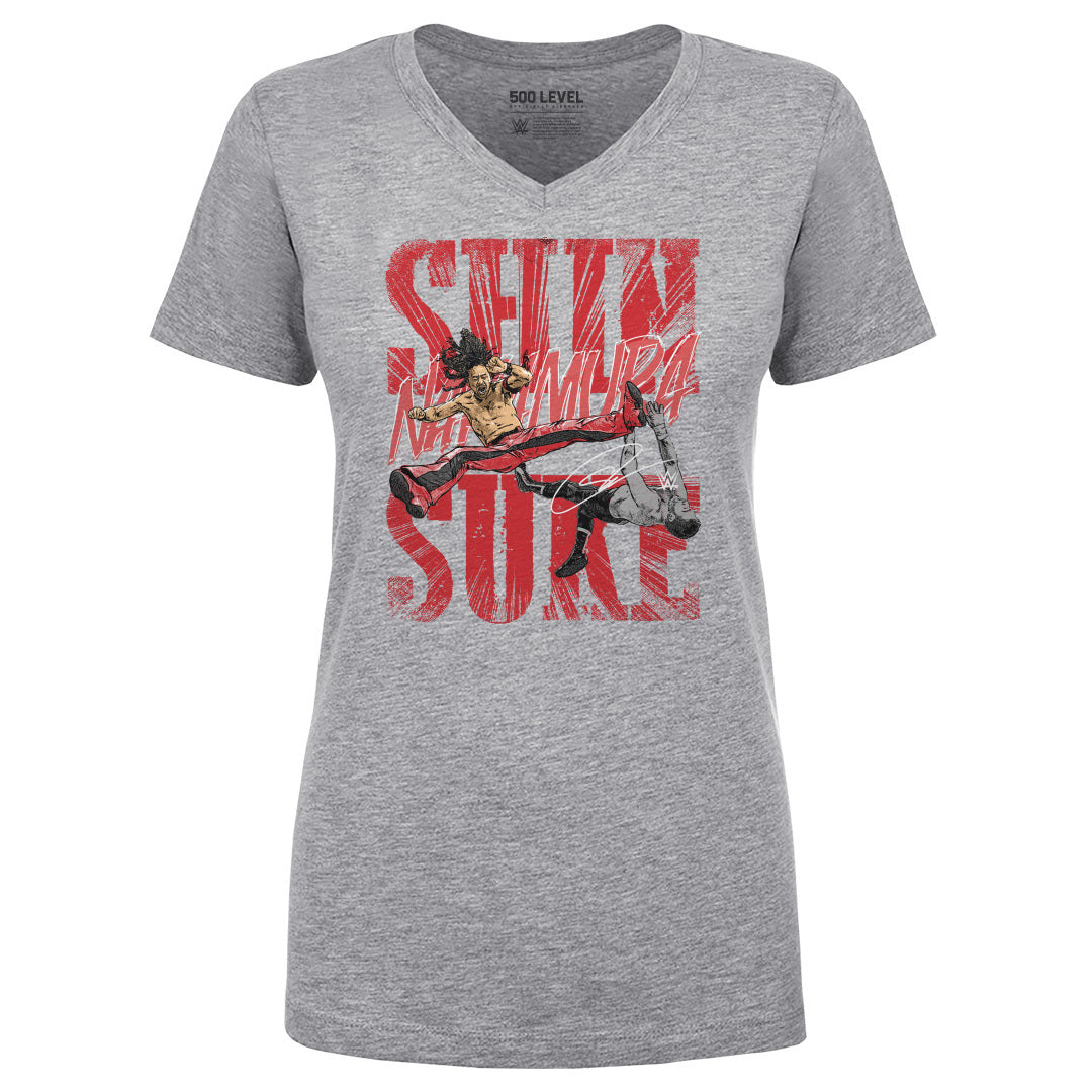 Shinsuke Nakamura Women's V-Neck T-Shirt | 500 LEVEL