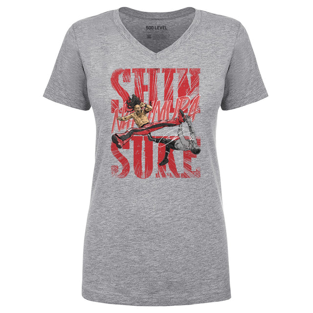 Shinsuke Nakamura Women's V-Neck T-Shirt | 500 LEVEL