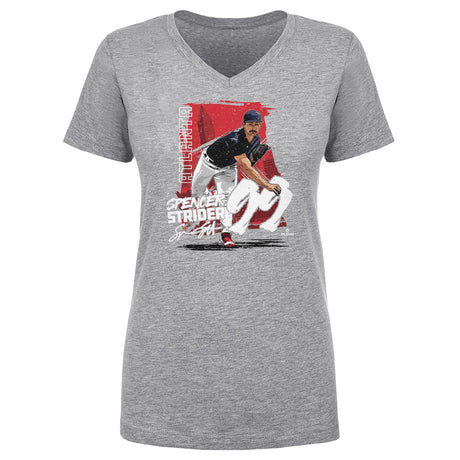 Spencer Strider Women's V-Neck T-Shirt | 500 LEVEL