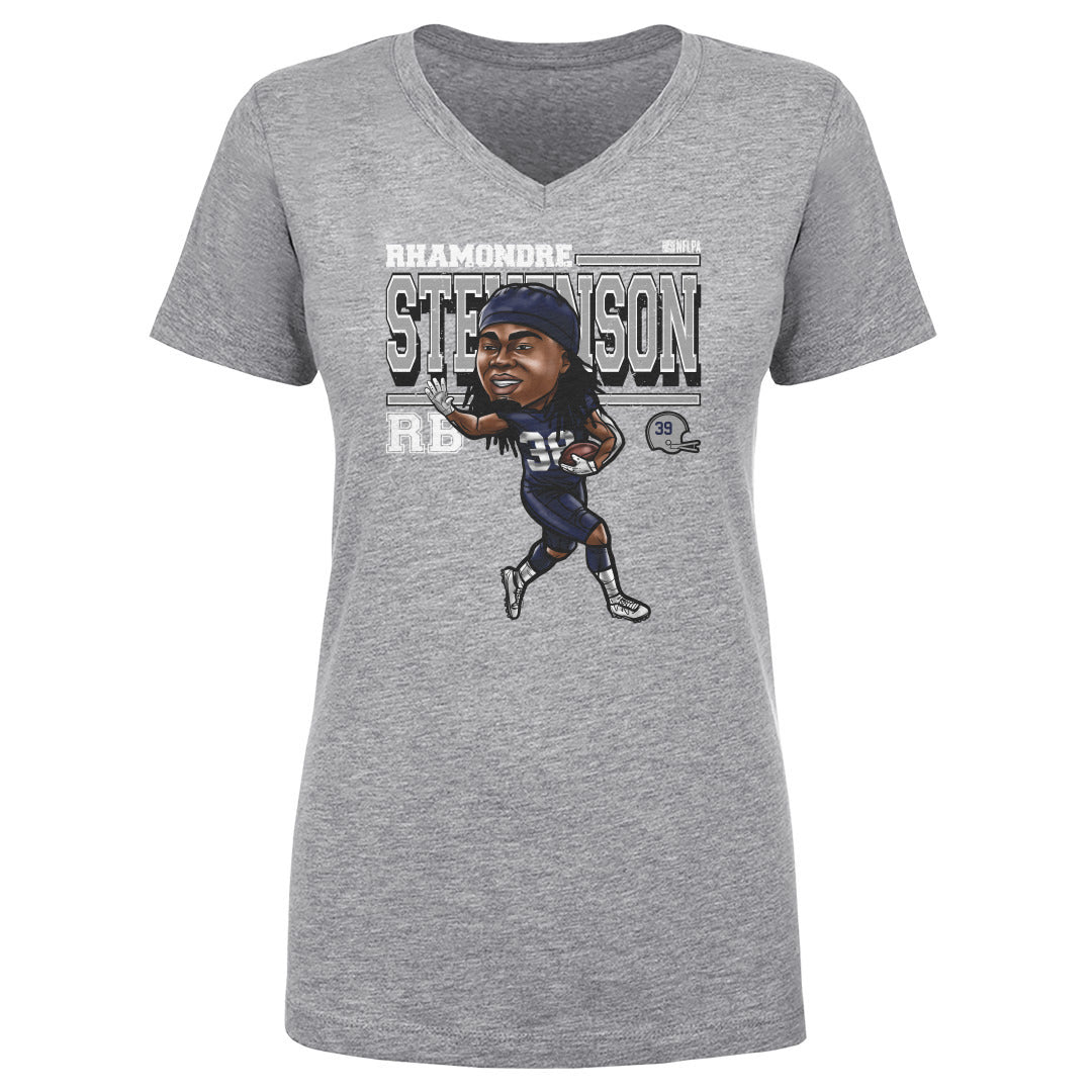 Rhamondre Stevenson Women's V-Neck T-Shirt | 500 LEVEL