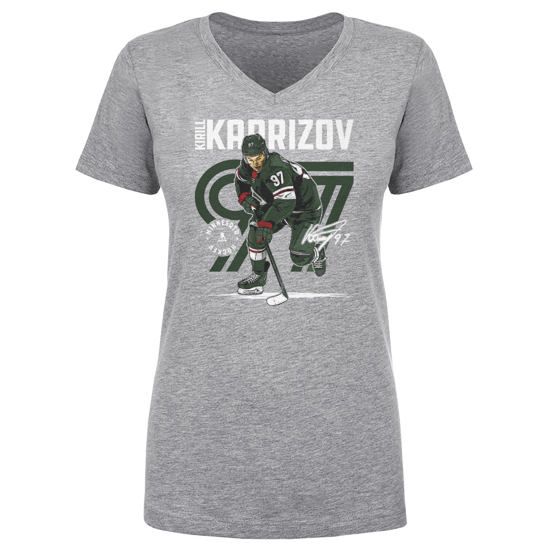 Kirill Kaprizov Women's V-Neck T-Shirt | 500 LEVEL