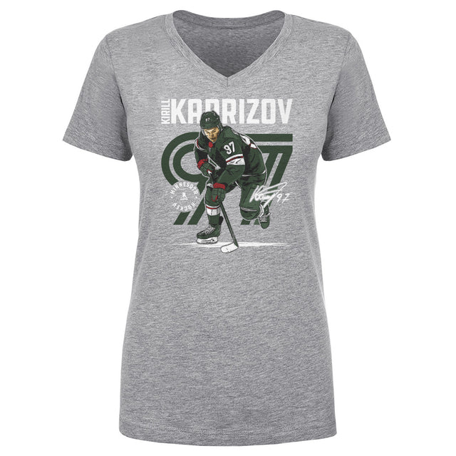 Kirill Kaprizov Women's V-Neck T-Shirt | 500 LEVEL