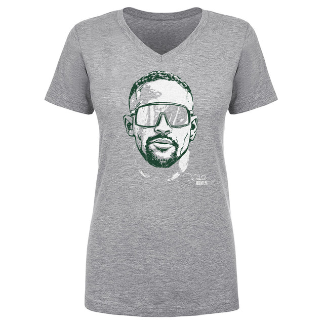 Jalen Hurts Women's V-Neck T-Shirt | 500 LEVEL