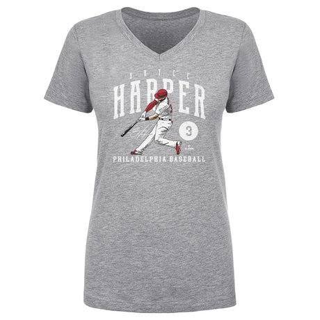 Bryce Harper Women's V-Neck T-Shirt | 500 LEVEL