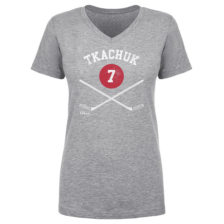 Keith Tkachuk Women's V-Neck T-Shirt | 500 LEVEL