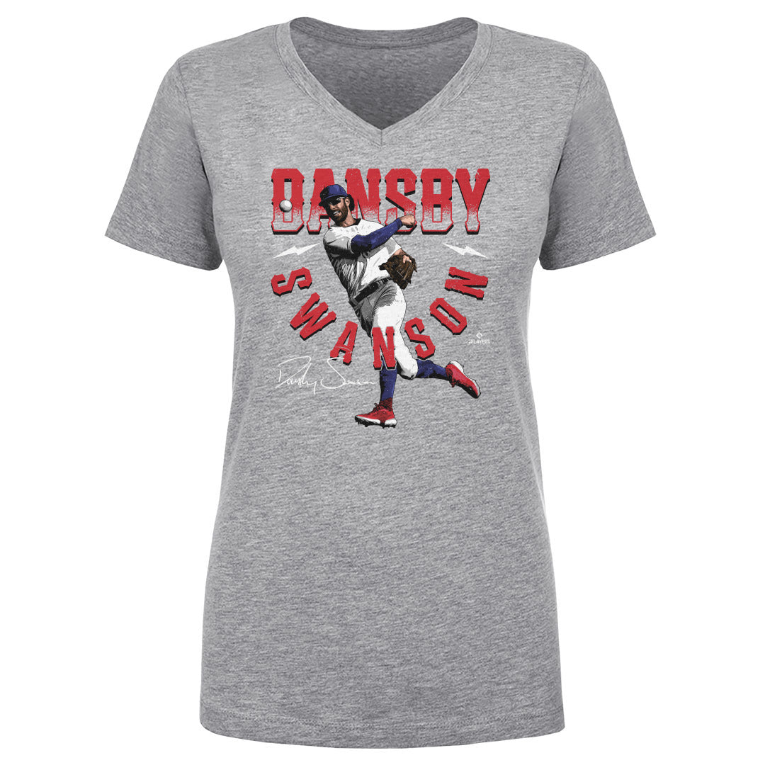 Dansby Swanson Women's V-Neck T-Shirt | 500 LEVEL