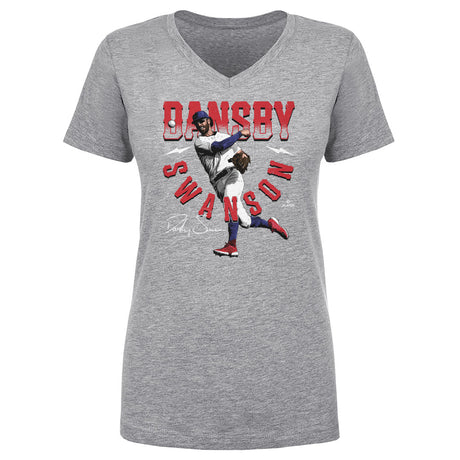 Dansby Swanson Women's V-Neck T-Shirt | 500 LEVEL