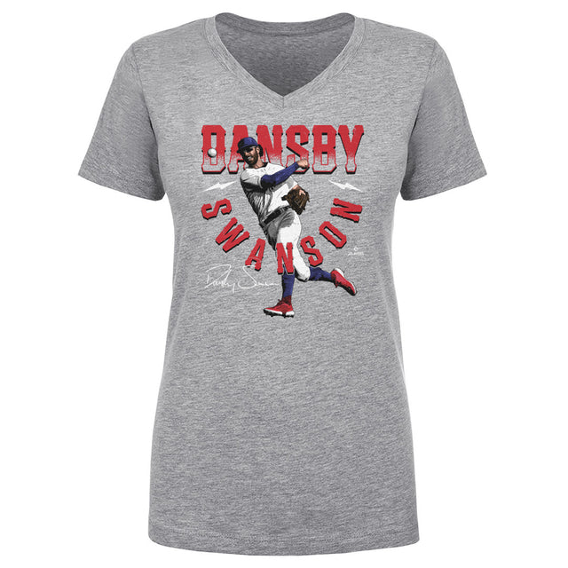 Dansby Swanson Women's V-Neck T-Shirt | 500 LEVEL
