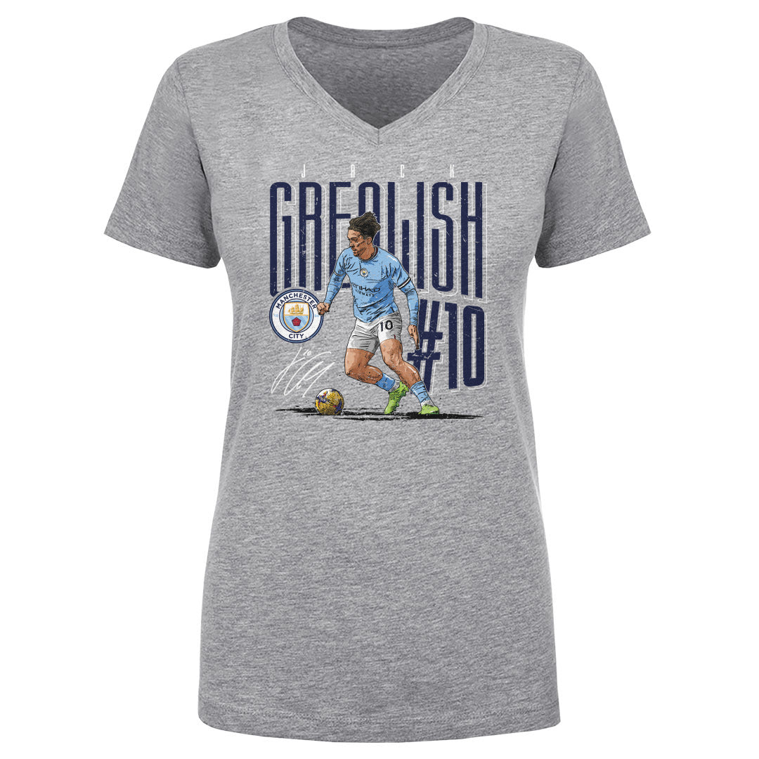 Jack Grealish Women's V-Neck T-Shirt | 500 LEVEL