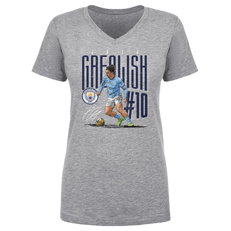 Jack Grealish Women's V-Neck T-Shirt | 500 LEVEL