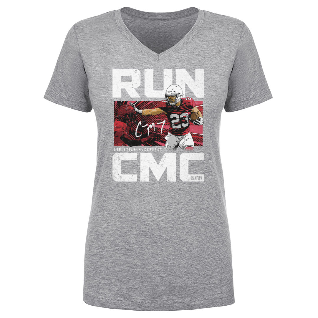 Christian McCaffrey Women's V-Neck T-Shirt | 500 LEVEL