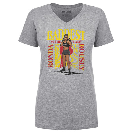 Ronda Rousey Women's V-Neck T-Shirt | 500 LEVEL