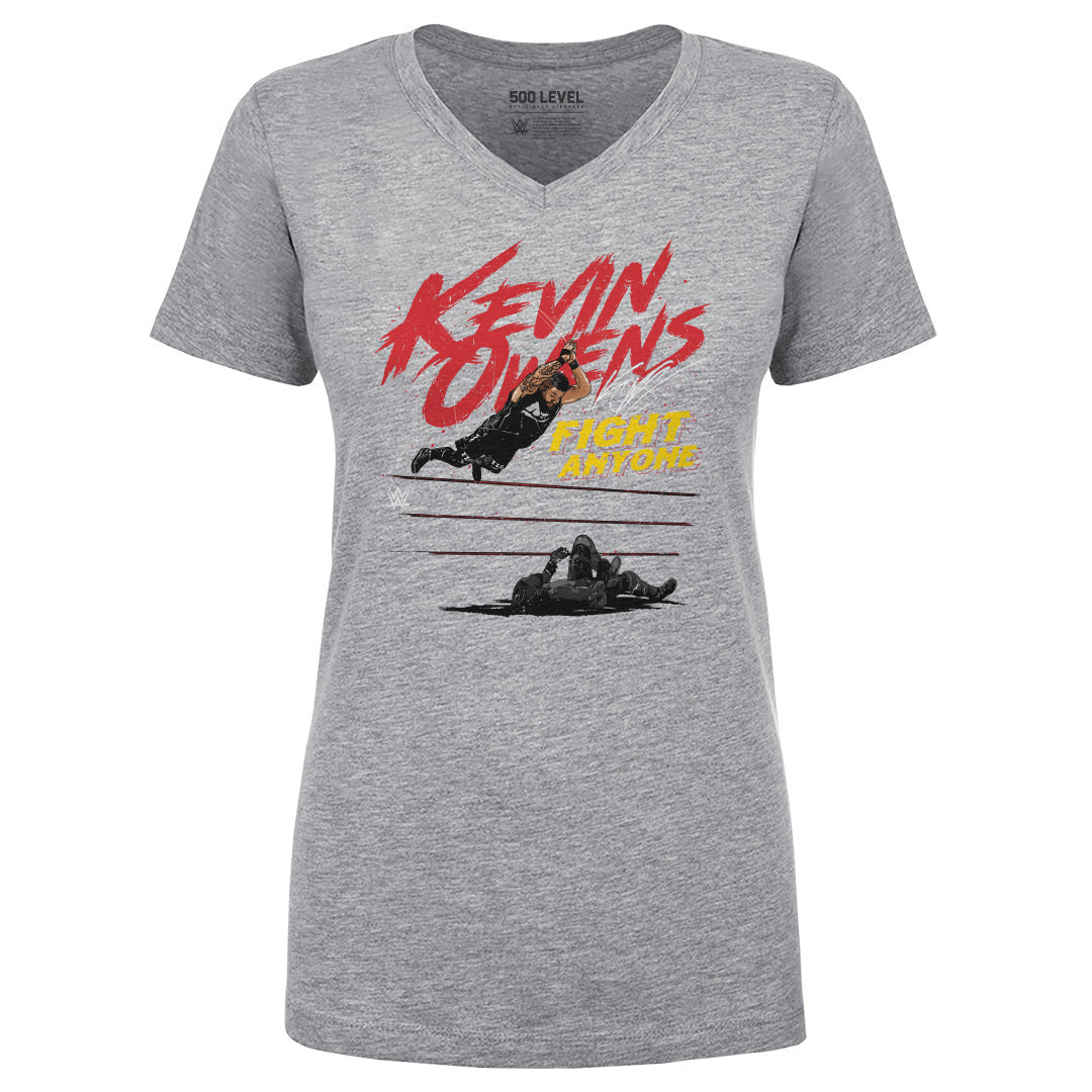 Kevin Owens Women&#39;s V-Neck T-Shirt | 500 LEVEL