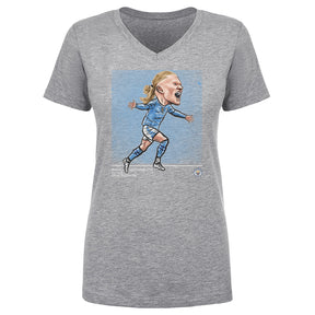Erling Haaland Women's V-Neck T-Shirt | 500 LEVEL