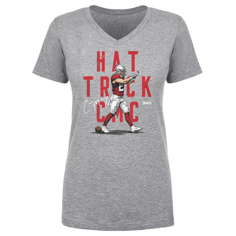 Christian McCaffrey Women's V-Neck T-Shirt | 500 LEVEL