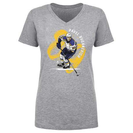 Pavel Buchnevich Women's V-Neck T-Shirt | 500 LEVEL