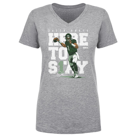 Jalen Hurts Women's V-Neck T-Shirt | 500 LEVEL
