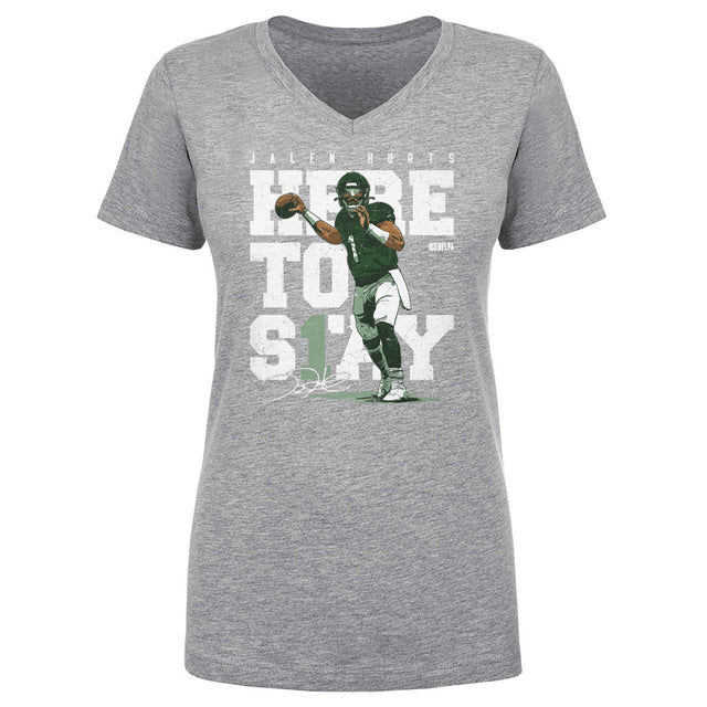 Jalen Hurts Women's V-Neck T-Shirt | 500 LEVEL