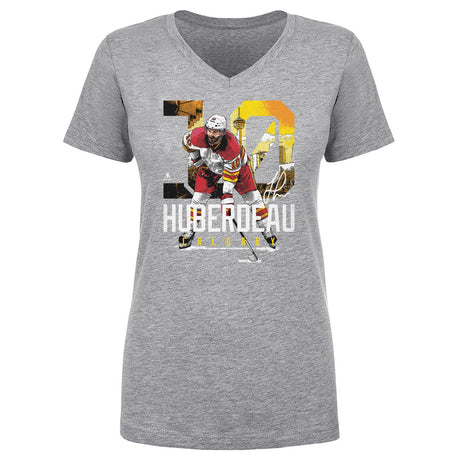 Jonathan Huberdeau Women's V-Neck T-Shirt | 500 LEVEL