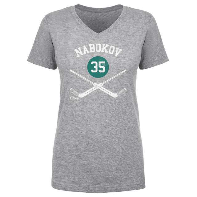 Evgeni Nabokov Women's V-Neck T-Shirt | 500 LEVEL