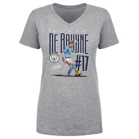 Kevin De Bruyne Women's V-Neck T-Shirt | 500 LEVEL