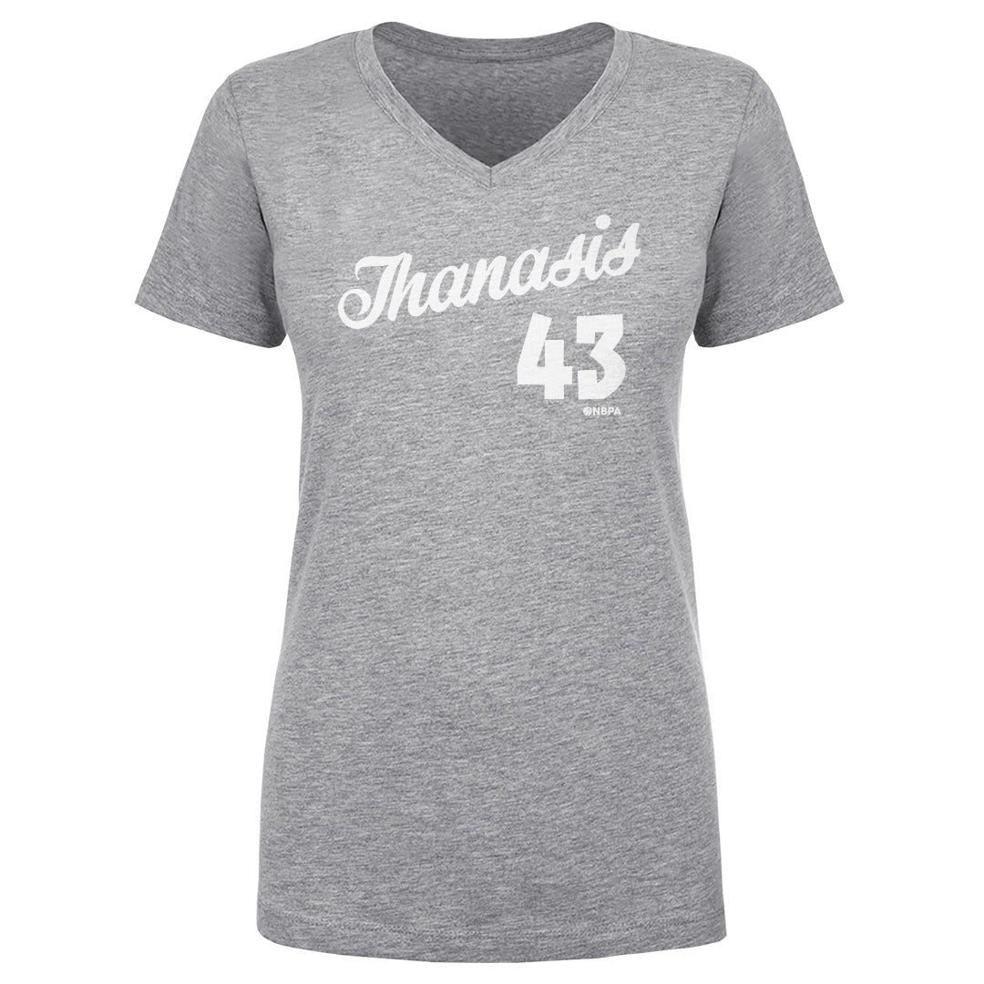 Thanasis Antetokounmpo Women&#39;s V-Neck T-Shirt | 500 LEVEL