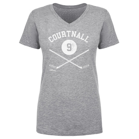 Russ Courtnall Women's V-Neck T-Shirt | 500 LEVEL