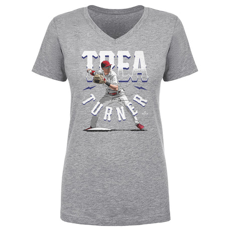 Trea Turner Women's V-Neck T-Shirt | 500 LEVEL