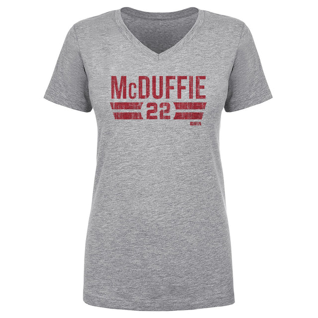 Trent McDuffie Women's V-Neck T-Shirt | 500 LEVEL